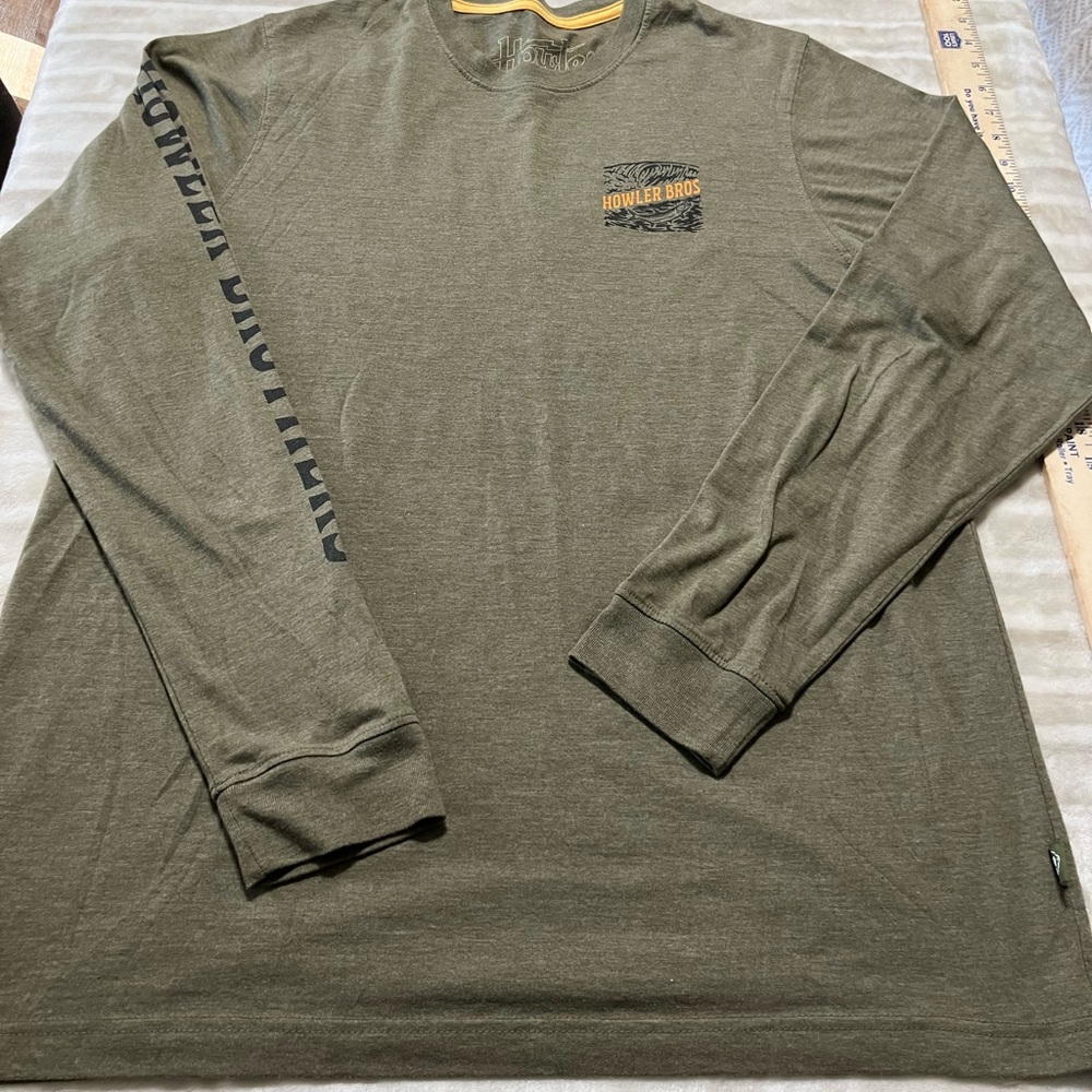Howler Brothers Forest Green Long Sleeve Tee Large